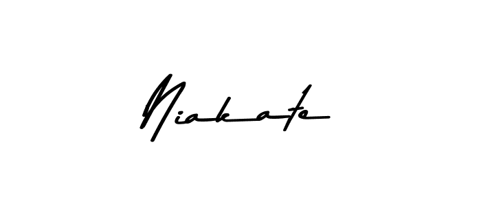 Design your own signature with our free online signature maker. With this signature software, you can create a handwritten (Asem Kandis PERSONAL USE) signature for name Niakate. Niakate signature style 9 images and pictures png