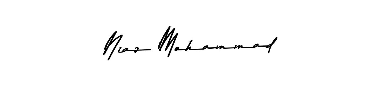 Create a beautiful signature design for name Niaz Mohammad. With this signature (Asem Kandis PERSONAL USE) fonts, you can make a handwritten signature for free. Niaz Mohammad signature style 9 images and pictures png
