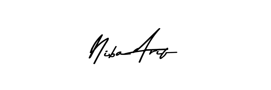 Make a beautiful signature design for name Niba Arif. Use this online signature maker to create a handwritten signature for free. Niba Arif signature style 9 images and pictures png