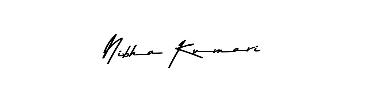 Design your own signature with our free online signature maker. With this signature software, you can create a handwritten (Asem Kandis PERSONAL USE) signature for name Nibha Kumari. Nibha Kumari signature style 9 images and pictures png