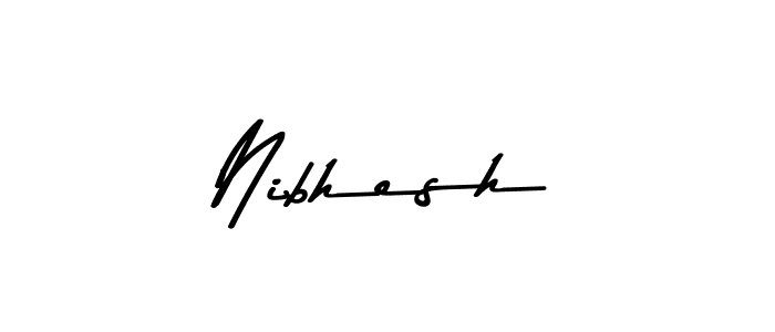 How to make Nibhesh signature? Asem Kandis PERSONAL USE is a professional autograph style. Create handwritten signature for Nibhesh name. Nibhesh signature style 9 images and pictures png