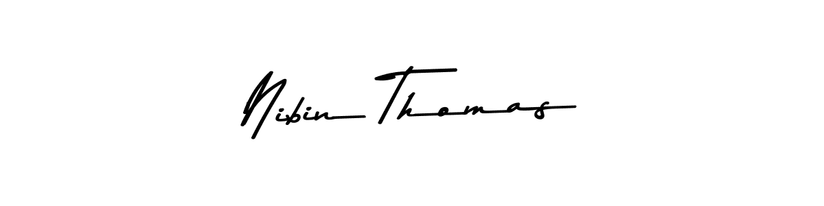 This is the best signature style for the Nibin Thomas name. Also you like these signature font (Asem Kandis PERSONAL USE). Mix name signature. Nibin Thomas signature style 9 images and pictures png