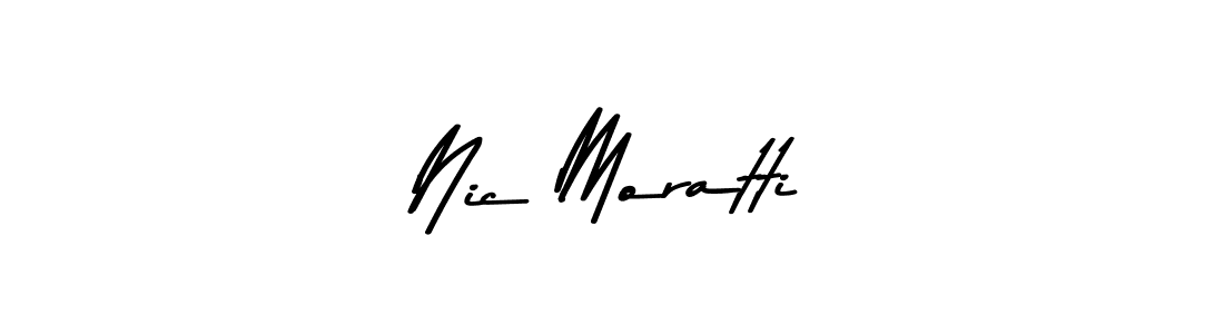 Use a signature maker to create a handwritten signature online. With this signature software, you can design (Asem Kandis PERSONAL USE) your own signature for name Nic Moratti. Nic Moratti signature style 9 images and pictures png