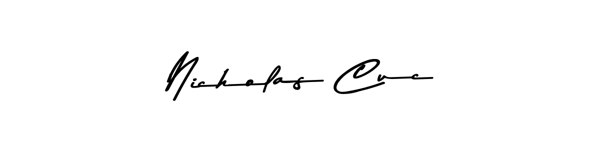 Asem Kandis PERSONAL USE is a professional signature style that is perfect for those who want to add a touch of class to their signature. It is also a great choice for those who want to make their signature more unique. Get Nicholas Cuc name to fancy signature for free. Nicholas Cuc signature style 9 images and pictures png