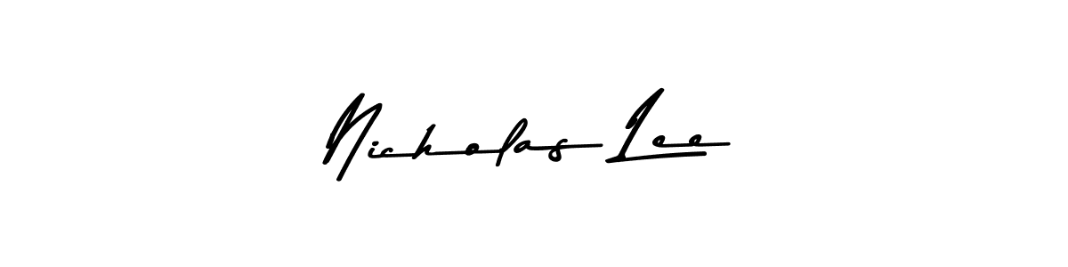 Design your own signature with our free online signature maker. With this signature software, you can create a handwritten (Asem Kandis PERSONAL USE) signature for name Nicholas Lee. Nicholas Lee signature style 9 images and pictures png