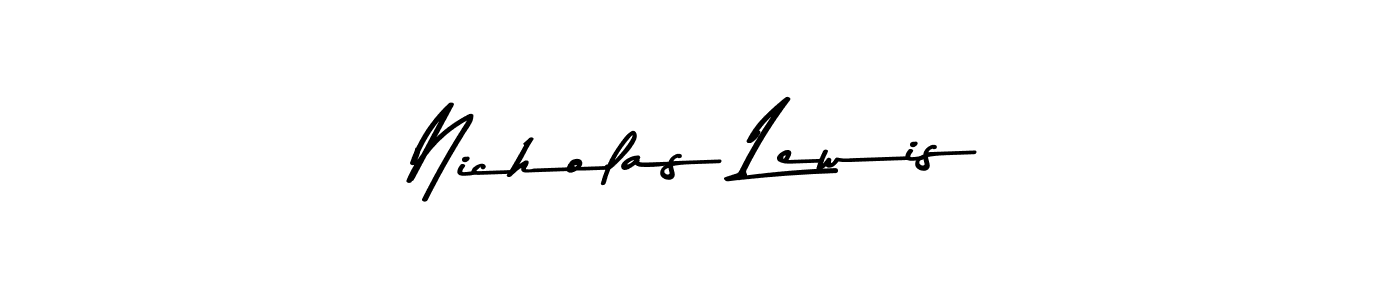 You should practise on your own different ways (Asem Kandis PERSONAL USE) to write your name (Nicholas Lewis) in signature. don't let someone else do it for you. Nicholas Lewis signature style 9 images and pictures png