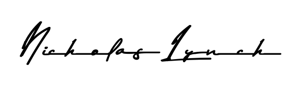 Create an unforgettable impression when signing with Nicholas Lynch name styled in Asem Kandis PERSONAL USE typography. 100% free online generator. Nicholas Lynch signature style 9 images and pictures png