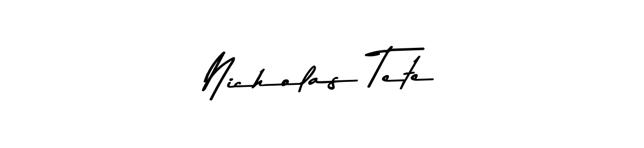 It looks lik you need a new signature style for name Nicholas Tete. Design unique handwritten (Asem Kandis PERSONAL USE) signature with our free signature maker in just a few clicks. Nicholas Tete signature style 9 images and pictures png