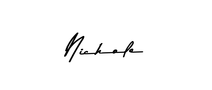 You should practise on your own different ways (Asem Kandis PERSONAL USE) to write your name (Nichole) in signature. don't let someone else do it for you. Nichole signature style 9 images and pictures png