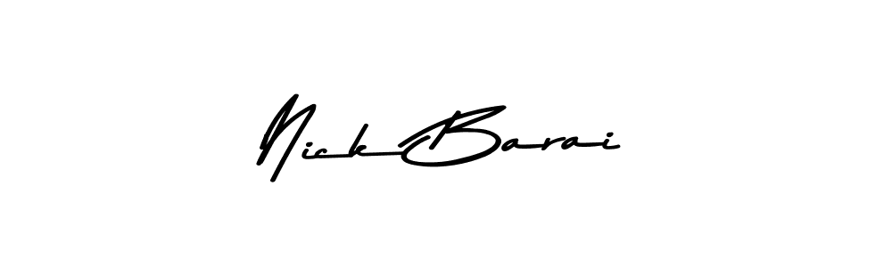 How to make Nick Barai signature? Asem Kandis PERSONAL USE is a professional autograph style. Create handwritten signature for Nick Barai name. Nick Barai signature style 9 images and pictures png