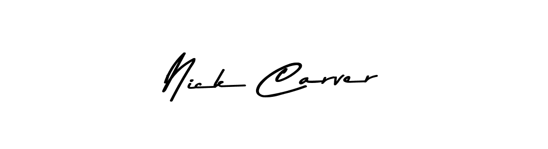 How to make Nick Carver name signature. Use Asem Kandis PERSONAL USE style for creating short signs online. This is the latest handwritten sign. Nick Carver signature style 9 images and pictures png