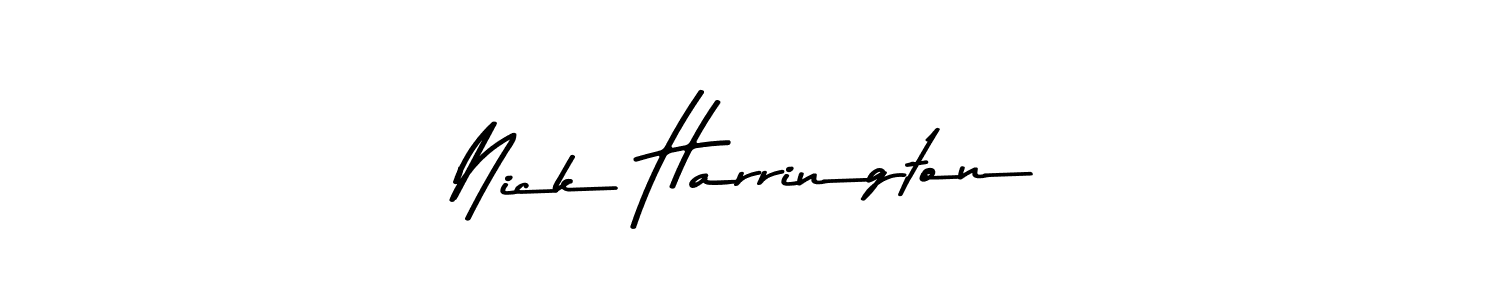 Nick Harrington stylish signature style. Best Handwritten Sign (Asem Kandis PERSONAL USE) for my name. Handwritten Signature Collection Ideas for my name Nick Harrington. Nick Harrington signature style 9 images and pictures png