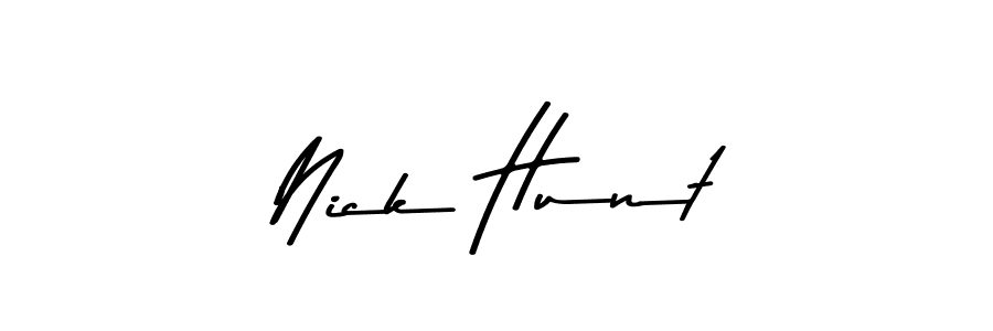 You should practise on your own different ways (Asem Kandis PERSONAL USE) to write your name (Nick Hunt) in signature. don't let someone else do it for you. Nick Hunt signature style 9 images and pictures png