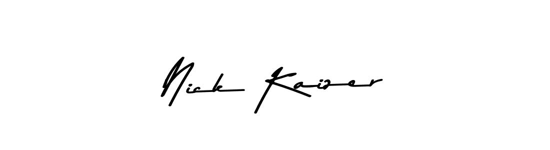 if you are searching for the best signature style for your name Nick Kaizer. so please give up your signature search. here we have designed multiple signature styles  using Asem Kandis PERSONAL USE. Nick Kaizer signature style 9 images and pictures png