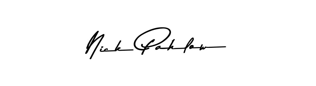 if you are searching for the best signature style for your name Nick Pahlow. so please give up your signature search. here we have designed multiple signature styles  using Asem Kandis PERSONAL USE. Nick Pahlow signature style 9 images and pictures png