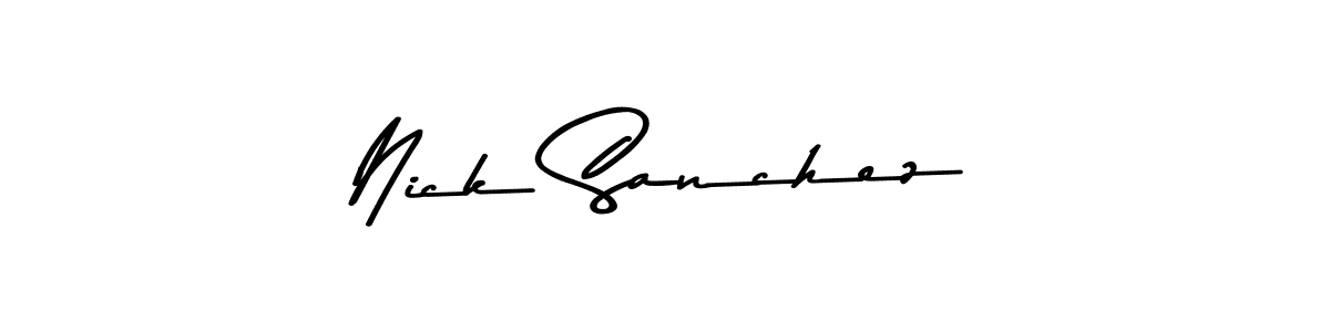 How to Draw Nick Sanchez signature style? Asem Kandis PERSONAL USE is a latest design signature styles for name Nick Sanchez. Nick Sanchez signature style 9 images and pictures png