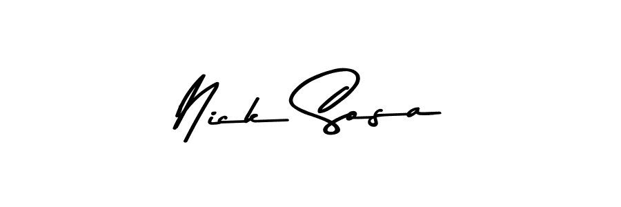You should practise on your own different ways (Asem Kandis PERSONAL USE) to write your name (Nick Sosa) in signature. don't let someone else do it for you. Nick Sosa signature style 9 images and pictures png
