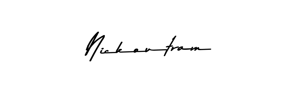Also we have Nickoutram name is the best signature style. Create professional handwritten signature collection using Asem Kandis PERSONAL USE autograph style. Nickoutram signature style 9 images and pictures png
