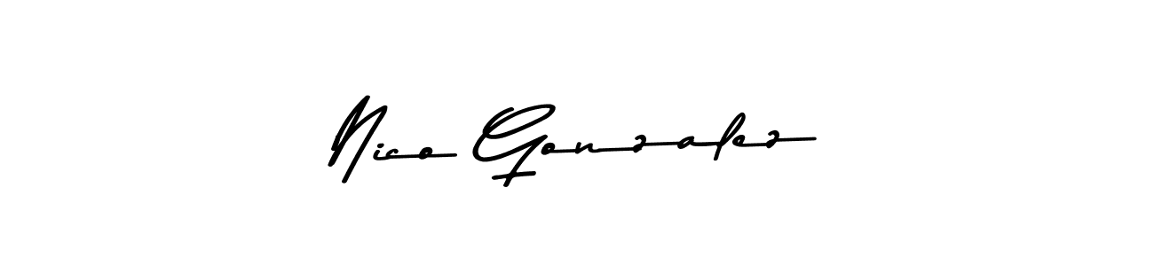 How to make Nico Gonzalez signature? Asem Kandis PERSONAL USE is a professional autograph style. Create handwritten signature for Nico Gonzalez name. Nico Gonzalez signature style 9 images and pictures png
