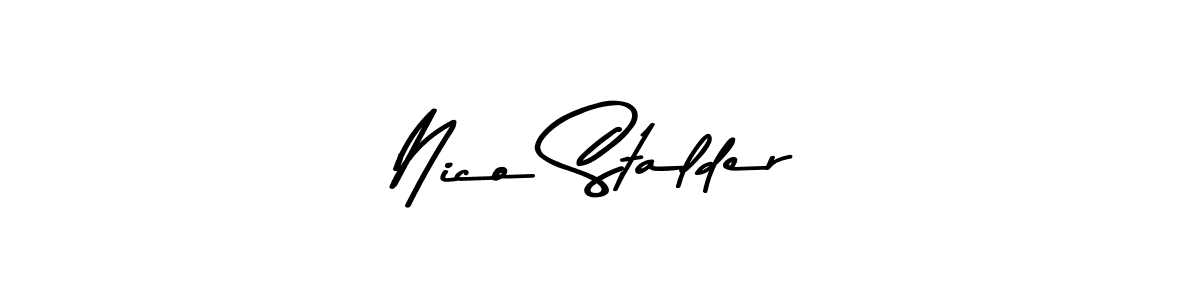 Use a signature maker to create a handwritten signature online. With this signature software, you can design (Asem Kandis PERSONAL USE) your own signature for name Nico Stalder. Nico Stalder signature style 9 images and pictures png