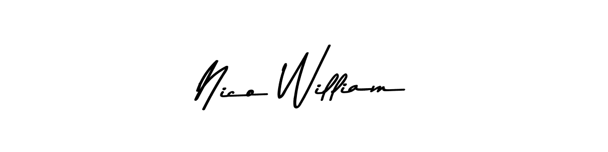 if you are searching for the best signature style for your name Nico William. so please give up your signature search. here we have designed multiple signature styles  using Asem Kandis PERSONAL USE. Nico William signature style 9 images and pictures png