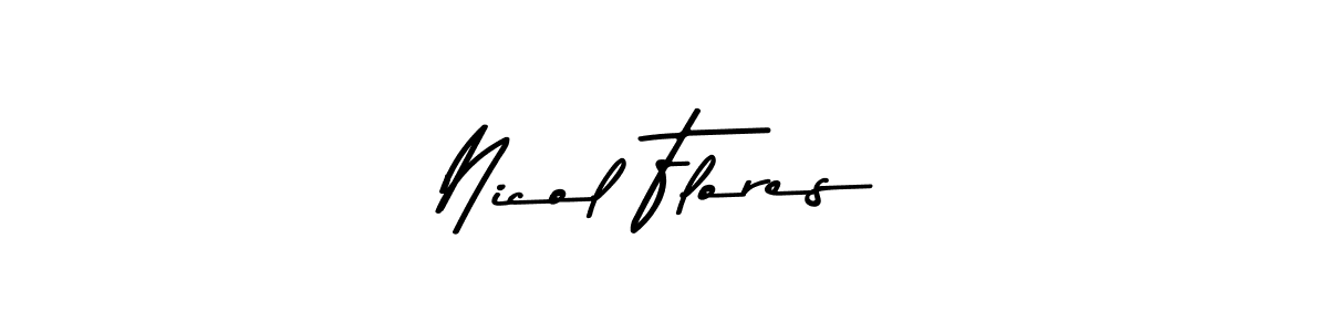 How to make Nicol Flores signature? Asem Kandis PERSONAL USE is a professional autograph style. Create handwritten signature for Nicol Flores name. Nicol Flores signature style 9 images and pictures png