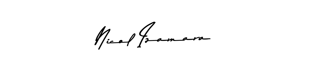 The best way (Asem Kandis PERSONAL USE) to make a short signature is to pick only two or three words in your name. The name Nicol Izamara include a total of six letters. For converting this name. Nicol Izamara signature style 9 images and pictures png