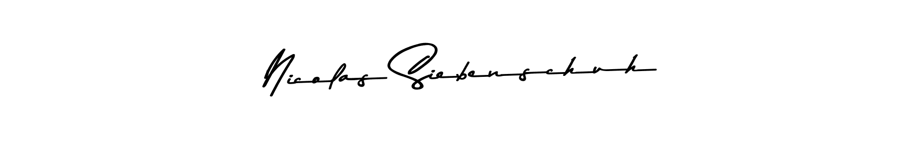 Use a signature maker to create a handwritten signature online. With this signature software, you can design (Asem Kandis PERSONAL USE) your own signature for name Nicolas Siebenschuh. Nicolas Siebenschuh signature style 9 images and pictures png