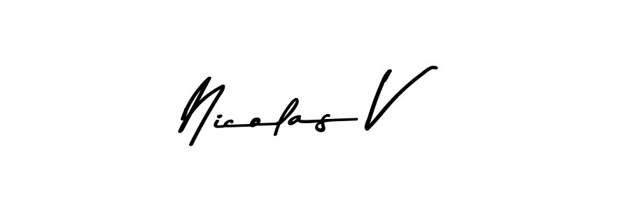 You should practise on your own different ways (Asem Kandis PERSONAL USE) to write your name (Nicolas V) in signature. don't let someone else do it for you. Nicolas V signature style 9 images and pictures png