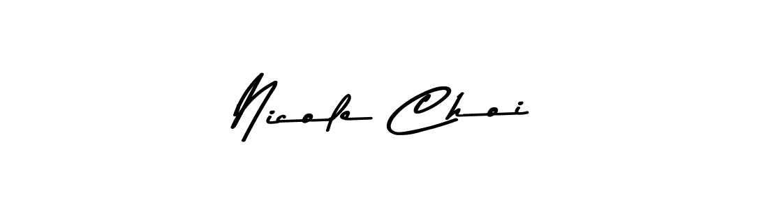 How to make Nicole Choi name signature. Use Asem Kandis PERSONAL USE style for creating short signs online. This is the latest handwritten sign. Nicole Choi signature style 9 images and pictures png