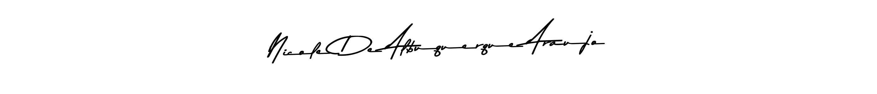 How to Draw Nicole De Albuquerque Araujo signature style? Asem Kandis PERSONAL USE is a latest design signature styles for name Nicole De Albuquerque Araujo. Nicole De Albuquerque Araujo signature style 9 images and pictures png