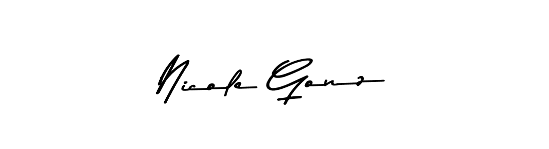 Asem Kandis PERSONAL USE is a professional signature style that is perfect for those who want to add a touch of class to their signature. It is also a great choice for those who want to make their signature more unique. Get Nicole Gonz name to fancy signature for free. Nicole Gonz signature style 9 images and pictures png