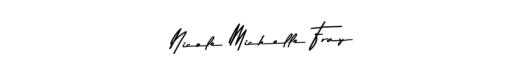 if you are searching for the best signature style for your name Nicole Michelle Fray. so please give up your signature search. here we have designed multiple signature styles  using Asem Kandis PERSONAL USE. Nicole Michelle Fray signature style 9 images and pictures png