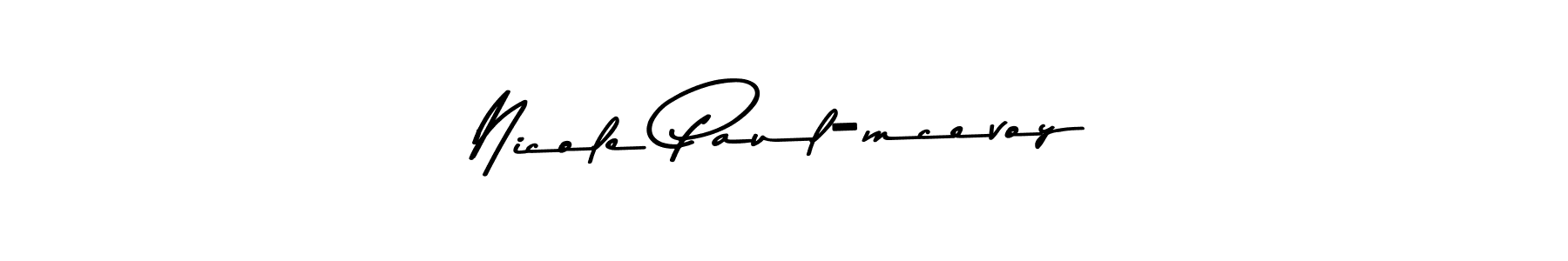 Make a beautiful signature design for name Nicole Paul-mcevoy. With this signature (Asem Kandis PERSONAL USE) style, you can create a handwritten signature for free. Nicole Paul-mcevoy signature style 9 images and pictures png