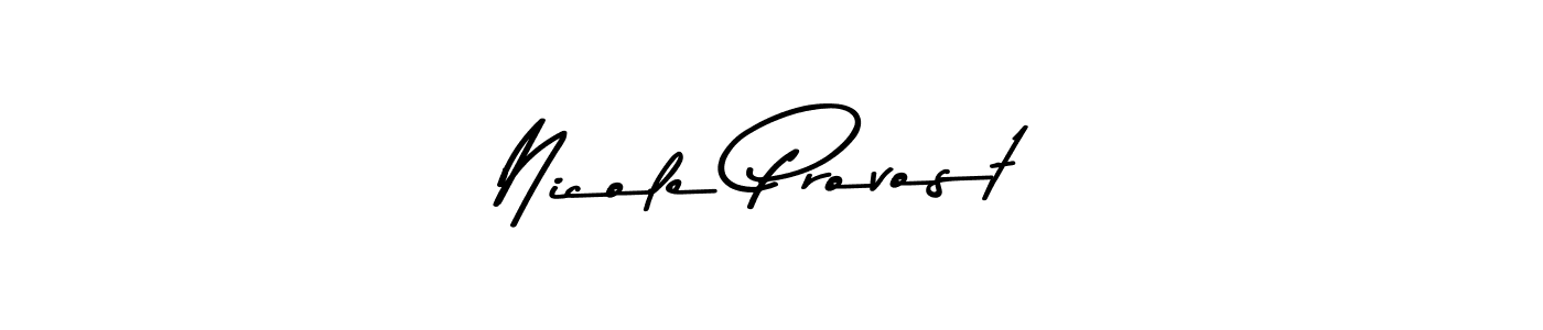 Nicole Provost stylish signature style. Best Handwritten Sign (Asem Kandis PERSONAL USE) for my name. Handwritten Signature Collection Ideas for my name Nicole Provost. Nicole Provost signature style 9 images and pictures png
