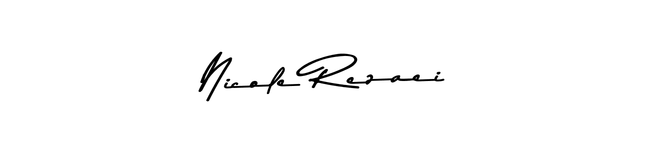 How to make Nicole Rezaei name signature. Use Asem Kandis PERSONAL USE style for creating short signs online. This is the latest handwritten sign. Nicole Rezaei signature style 9 images and pictures png