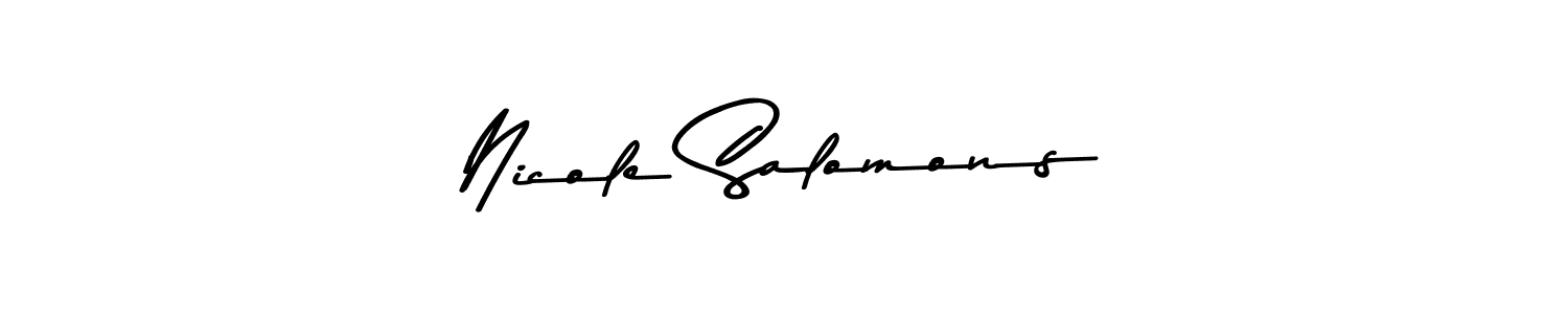 How to Draw Nicole Salomons signature style? Asem Kandis PERSONAL USE is a latest design signature styles for name Nicole Salomons. Nicole Salomons signature style 9 images and pictures png