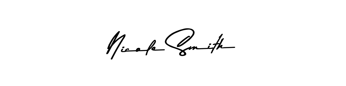 Design your own signature with our free online signature maker. With this signature software, you can create a handwritten (Asem Kandis PERSONAL USE) signature for name Nicole Smith. Nicole Smith signature style 9 images and pictures png