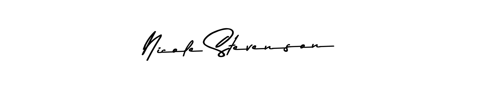 Design your own signature with our free online signature maker. With this signature software, you can create a handwritten (Asem Kandis PERSONAL USE) signature for name Nicole Stevenson. Nicole Stevenson signature style 9 images and pictures png