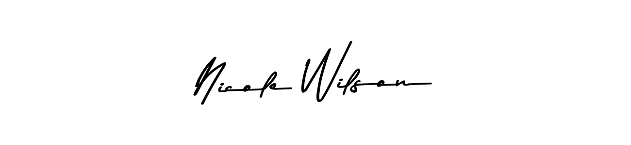 Design your own signature with our free online signature maker. With this signature software, you can create a handwritten (Asem Kandis PERSONAL USE) signature for name Nicole Wilson. Nicole Wilson signature style 9 images and pictures png