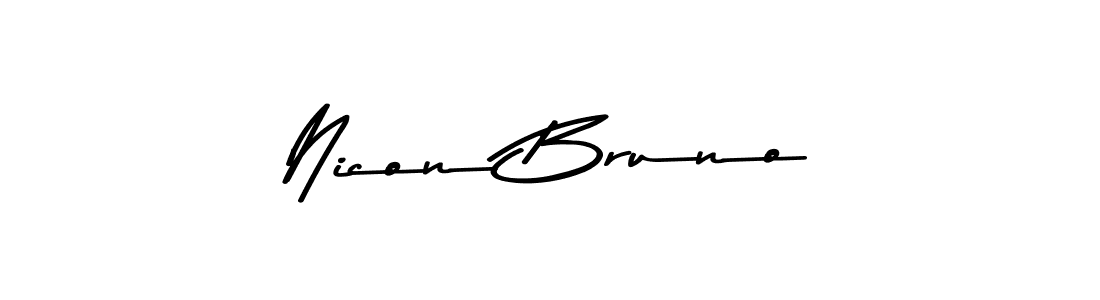 Make a beautiful signature design for name Nicon Bruno. Use this online signature maker to create a handwritten signature for free. Nicon Bruno signature style 9 images and pictures png