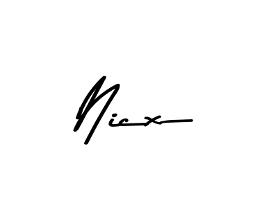 How to make Nicx signature? Asem Kandis PERSONAL USE is a professional autograph style. Create handwritten signature for Nicx name. Nicx signature style 9 images and pictures png