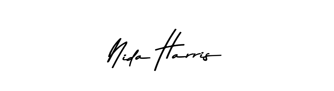 You should practise on your own different ways (Asem Kandis PERSONAL USE) to write your name (Nida Harris) in signature. don't let someone else do it for you. Nida Harris signature style 9 images and pictures png