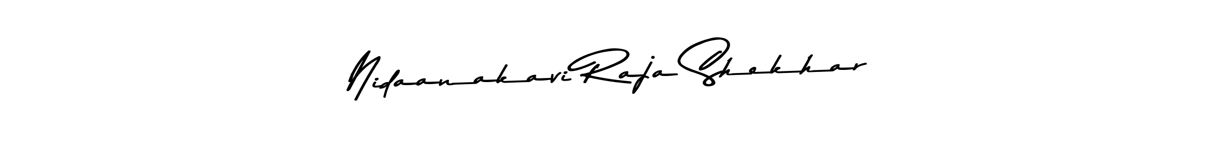 The best way (Asem Kandis PERSONAL USE) to make a short signature is to pick only two or three words in your name. The name Nidaanakavi Raja Shekhar include a total of six letters. For converting this name. Nidaanakavi Raja Shekhar signature style 9 images and pictures png