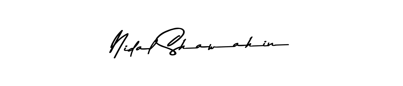 Make a beautiful signature design for name Nidal Shawahin. Use this online signature maker to create a handwritten signature for free. Nidal Shawahin signature style 9 images and pictures png