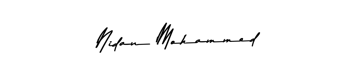 Make a short Nidan Mohammed signature style. Manage your documents anywhere anytime using Asem Kandis PERSONAL USE. Create and add eSignatures, submit forms, share and send files easily. Nidan Mohammed signature style 9 images and pictures png