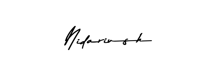 Make a beautiful signature design for name Nidariush. Use this online signature maker to create a handwritten signature for free. Nidariush signature style 9 images and pictures png
