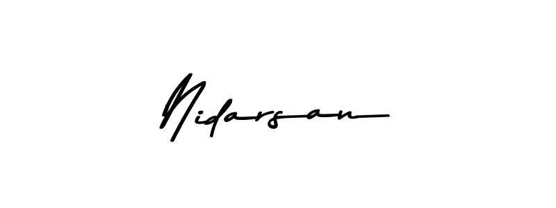 Use a signature maker to create a handwritten signature online. With this signature software, you can design (Asem Kandis PERSONAL USE) your own signature for name Nidarsan. Nidarsan signature style 9 images and pictures png