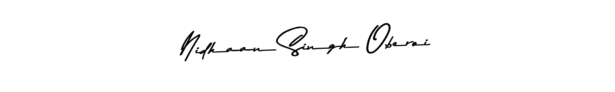 You should practise on your own different ways (Asem Kandis PERSONAL USE) to write your name (Nidhaan Singh Oberoi) in signature. don't let someone else do it for you. Nidhaan Singh Oberoi signature style 9 images and pictures png