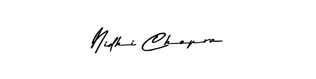 You should practise on your own different ways (Asem Kandis PERSONAL USE) to write your name (Nidhi Chopra) in signature. don't let someone else do it for you. Nidhi Chopra signature style 9 images and pictures png